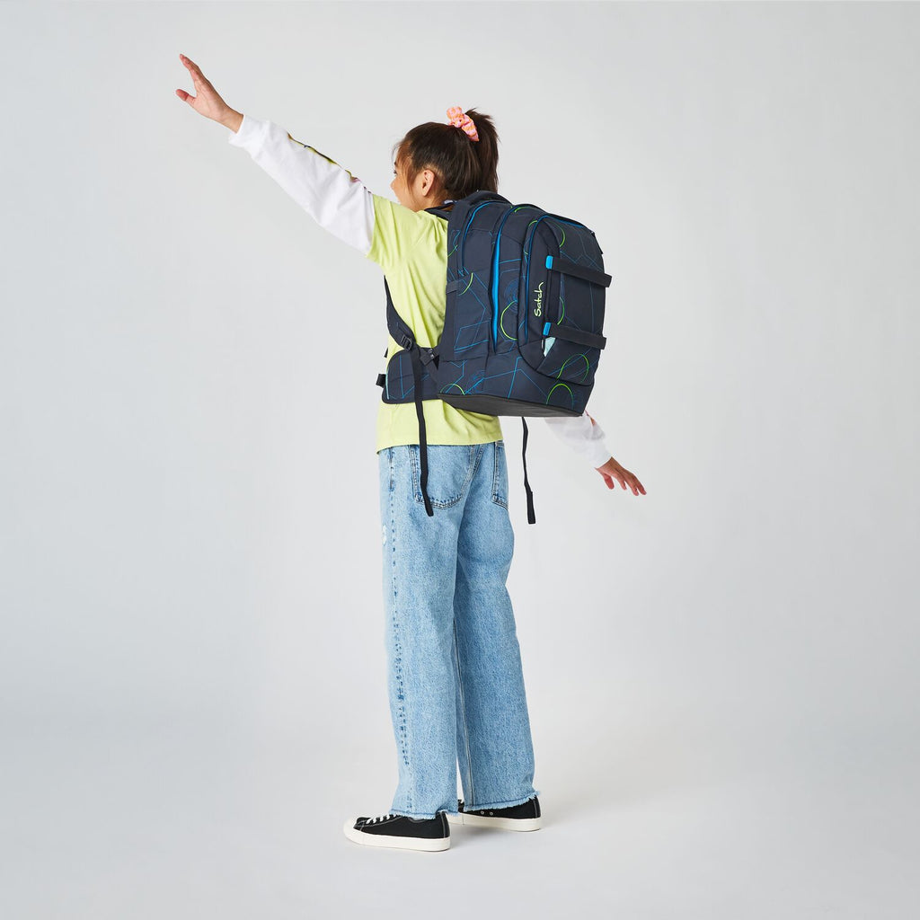 Satch Pack Schulrucksack Blue Tech