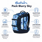 Satch Pack Schulrucksack Blurry Sky