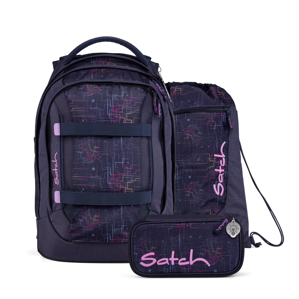 Satch Pack Schulrucksack-Set 3tlg. Cyber Pink