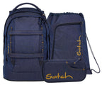 Satch Pack Schulrucksack-Set 3tlg. Denim Blue