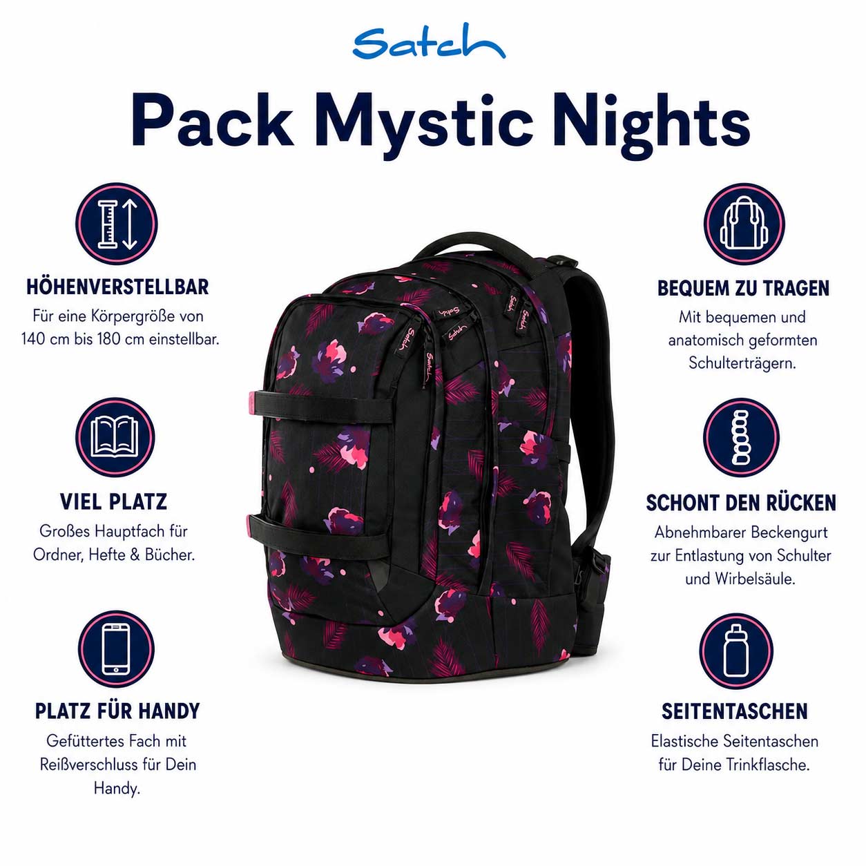 Satch Pack Schulrucksack Mystic Nights