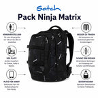 Satch Pack Schulrucksack Ninja Matrix