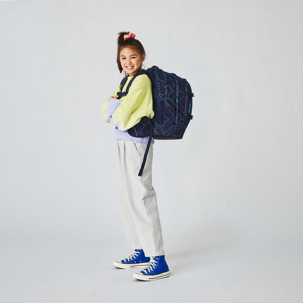 Satch Pack Schulrucksack Purple Laser