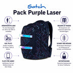 Satch Pack Schulrucksack Purple Laser