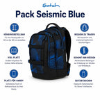 Satch Pack Schulrucksack Seismic Blue
