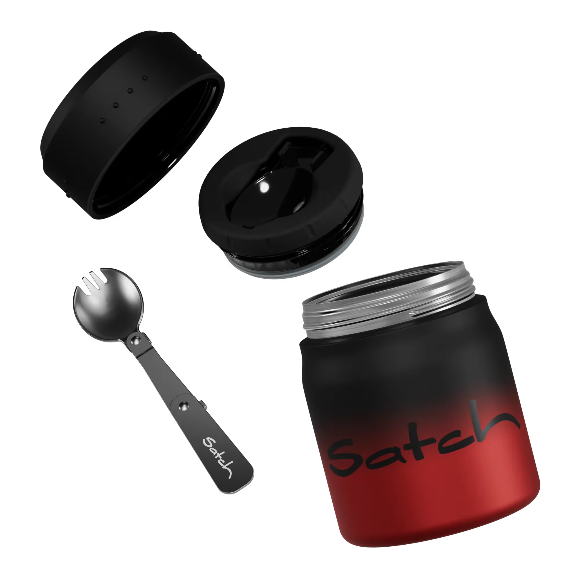 Satch Thermo Lunchbox Edelstahl Black Graffiti