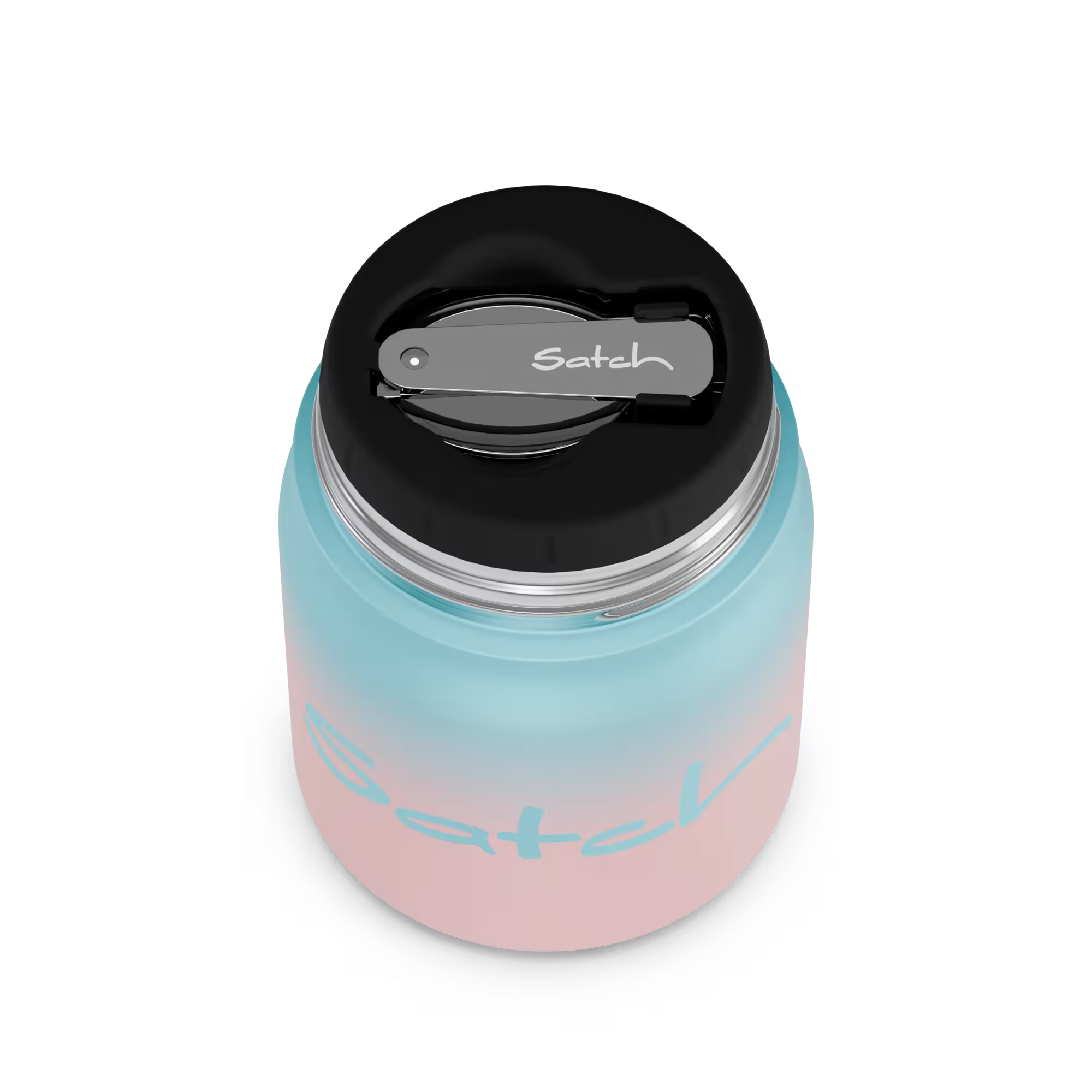 Satch Thermo Lunchbox Edelstahl Light Blue Graffiti