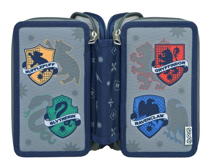 Scooli 3-fach Federmäppchen Harry Potter