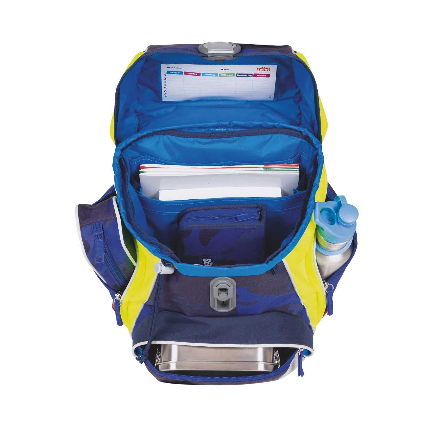 Scout Alpha DIN Schulranzen-Set 4tlg. Blue Police