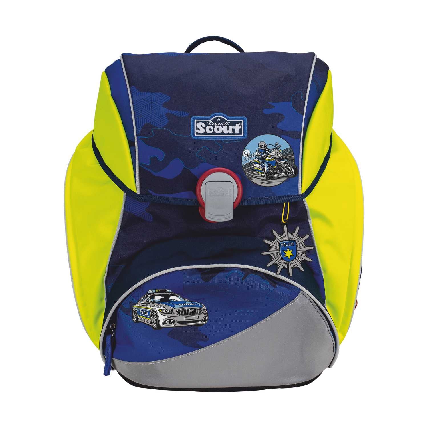 Scout Alpha DIN Schulranzen-Set 4tlg. Blue Police