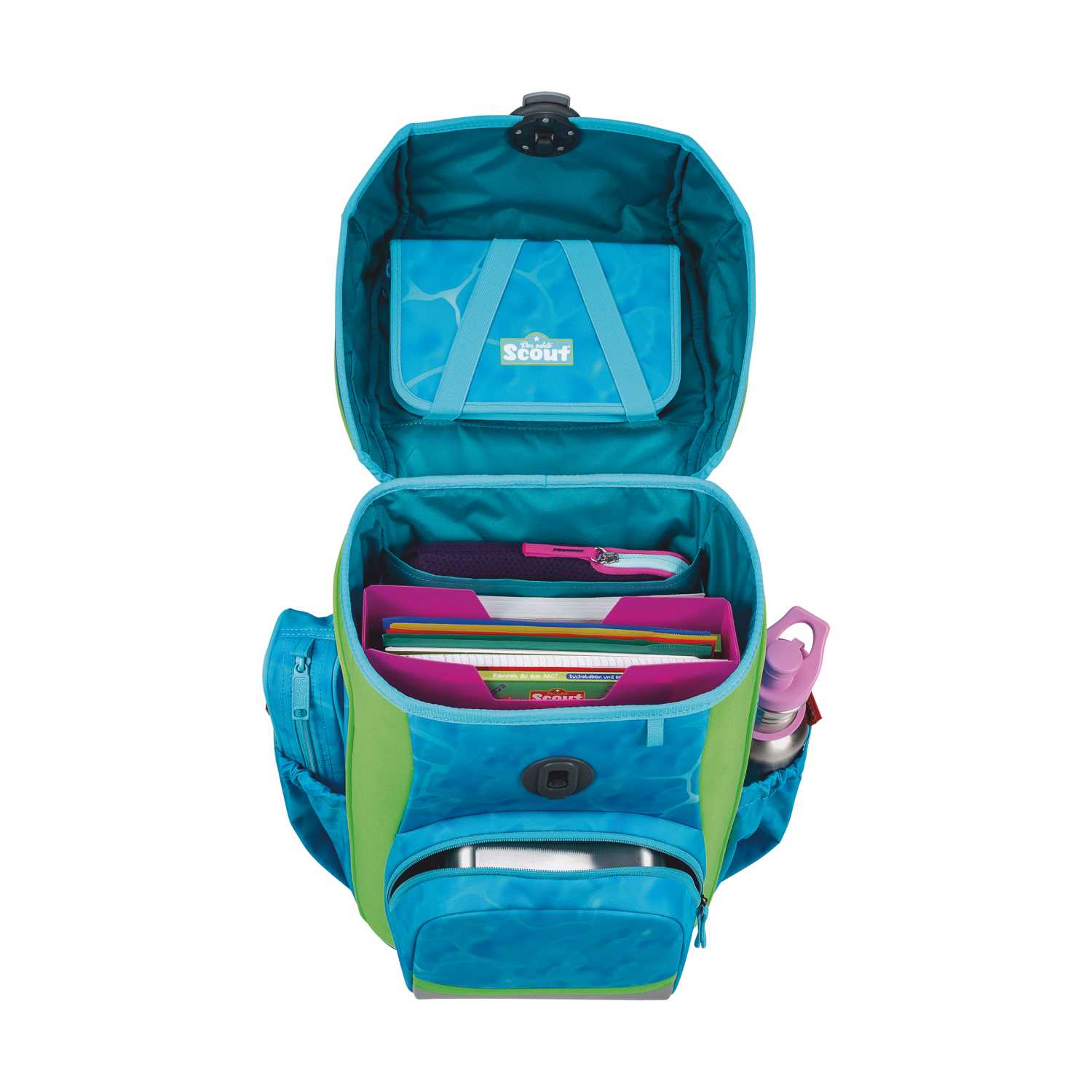 Scout Neo DIN Schulranzenset 4tlg. Water Lilly