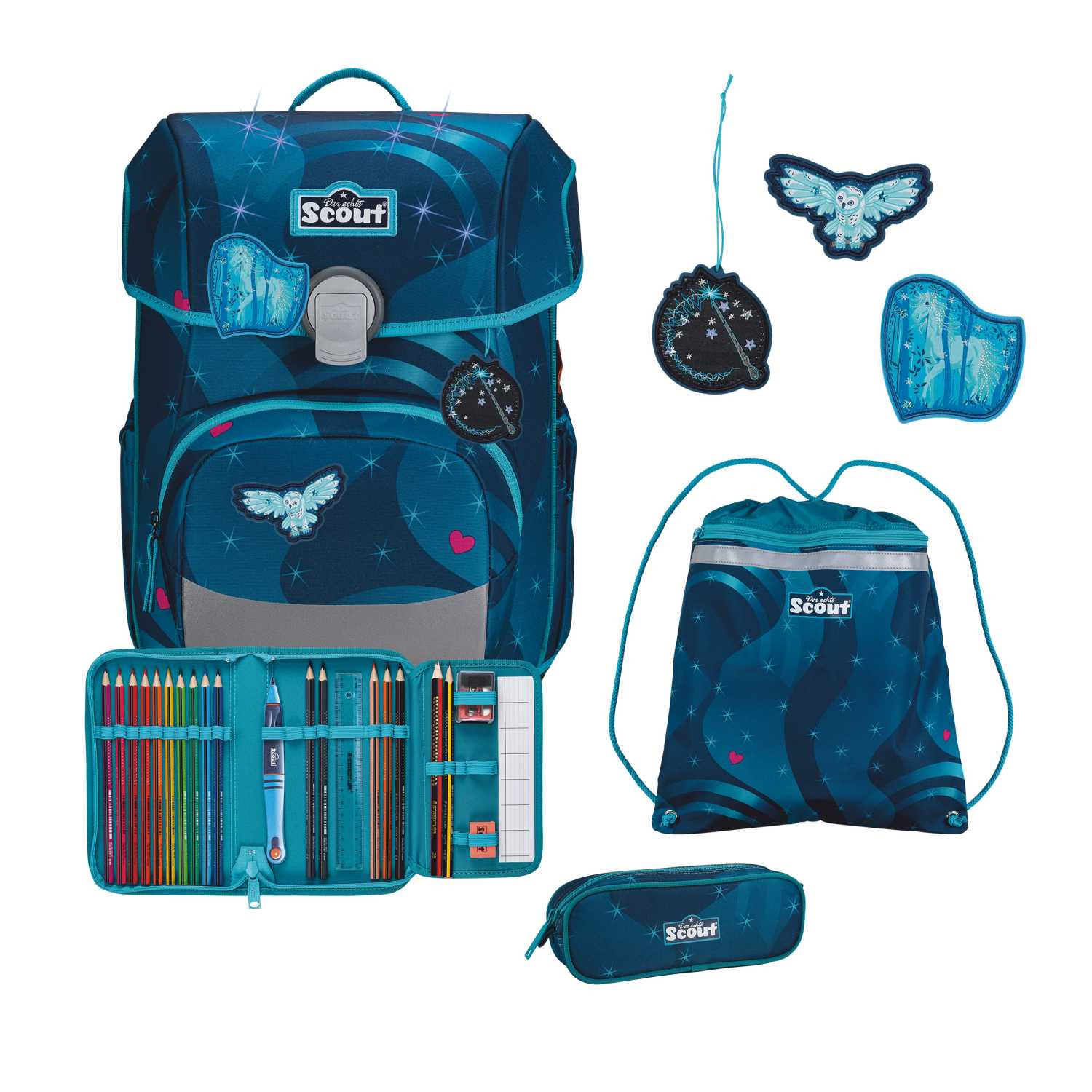 Scout Neo LED Schulranzenset 4tlg. Heaven