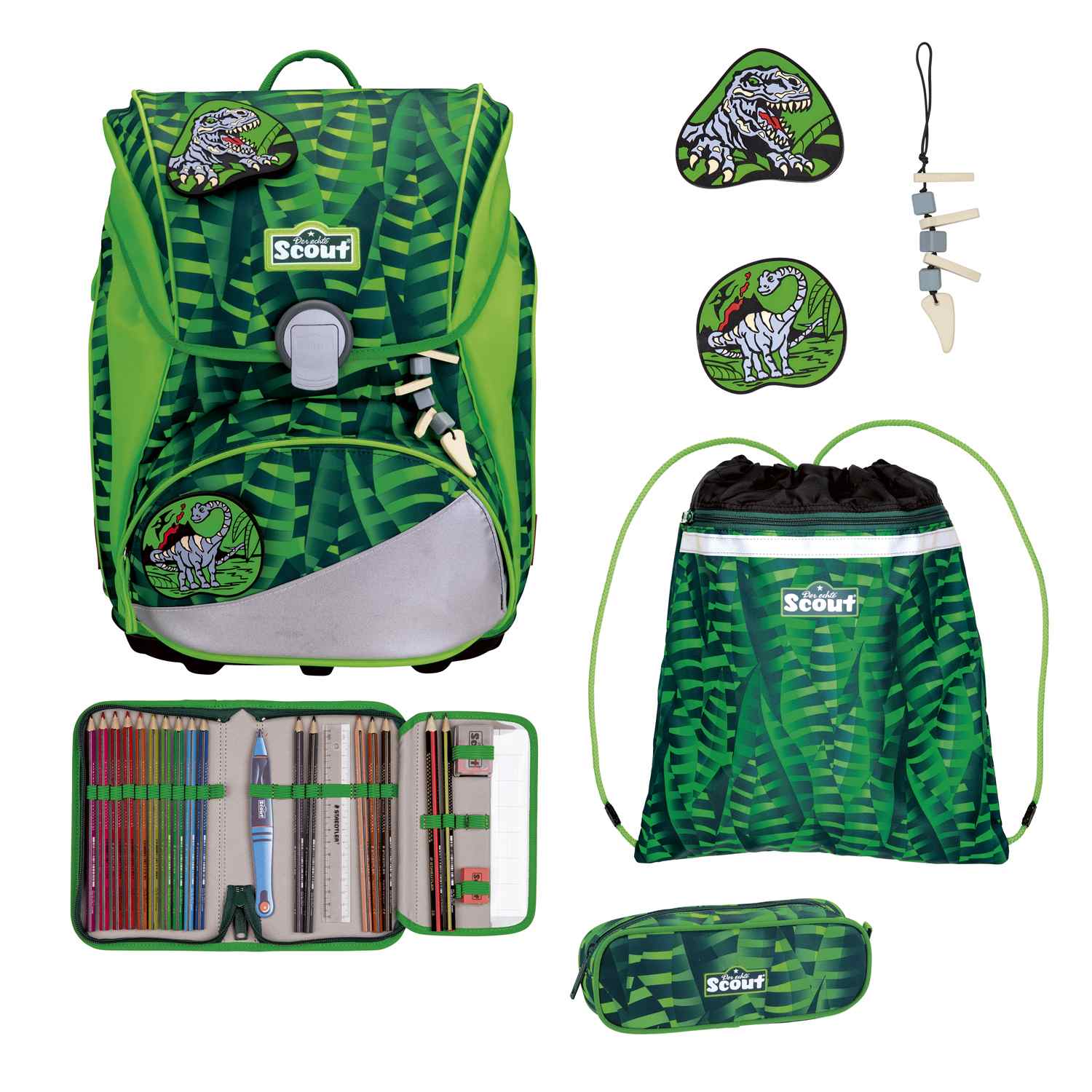 Scout Alpha Schulranzen-Set 4tlg. Danger Dino