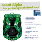 Scout Alpha Schulranzen-Set 4tlg. Danger Dino