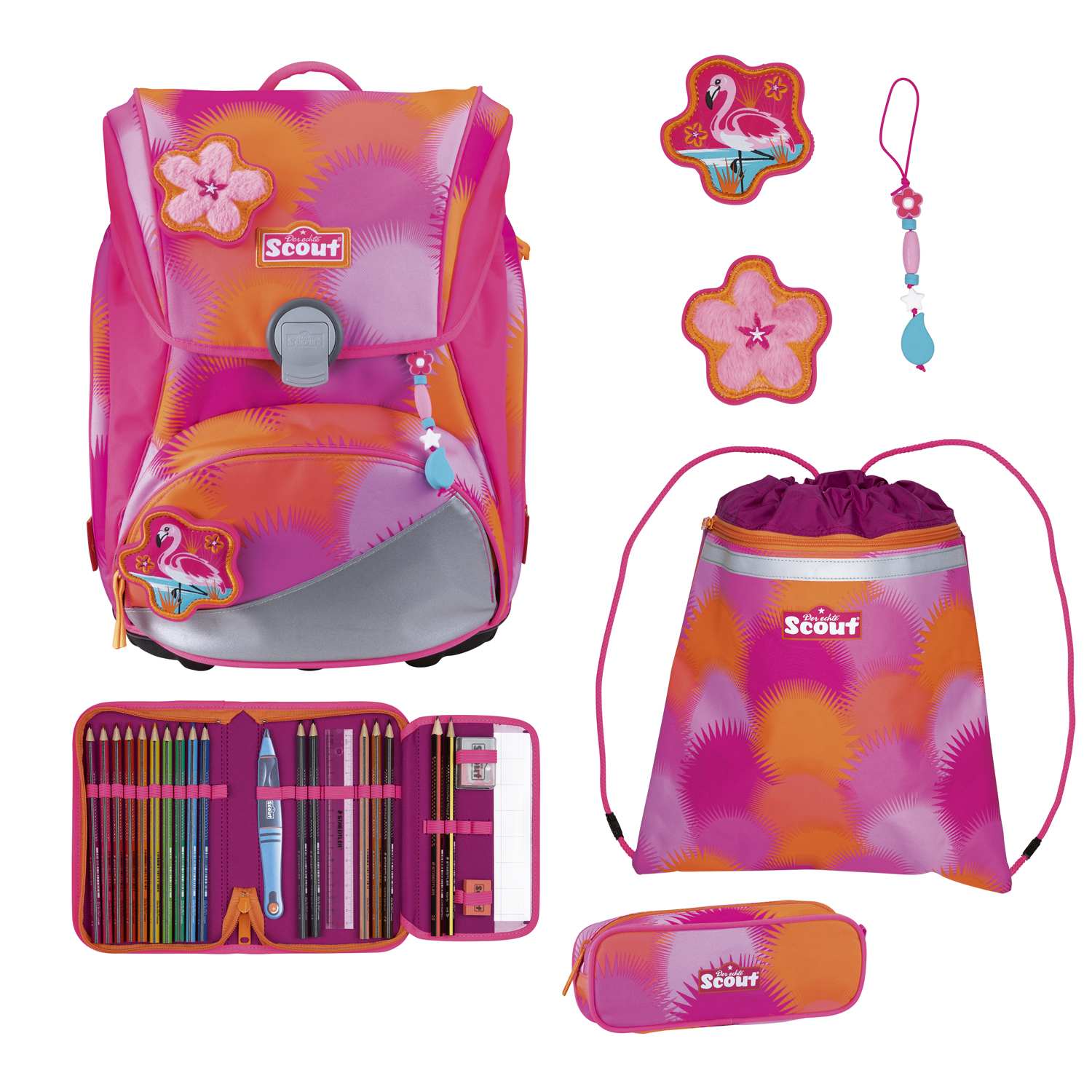 Scout Alpha Schulranzen-Set 4tlg. Florida Sunset