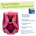 Scout Alpha Schulranzen-Set 4tlg. Florida Sunset