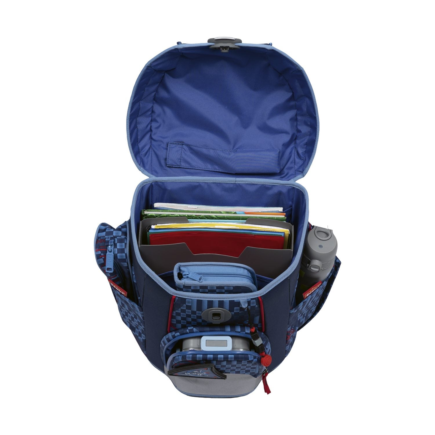 Scout Micro Schulranzen-Set 4tlg. Space Explorer Safety Light