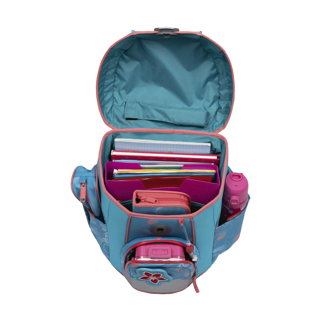 Scout Micro Schulranzen-Set 4tlg. Aloha Safety Light