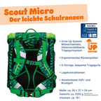 Scout Micro Schulranzen-Set 4tlg. Danger Dino