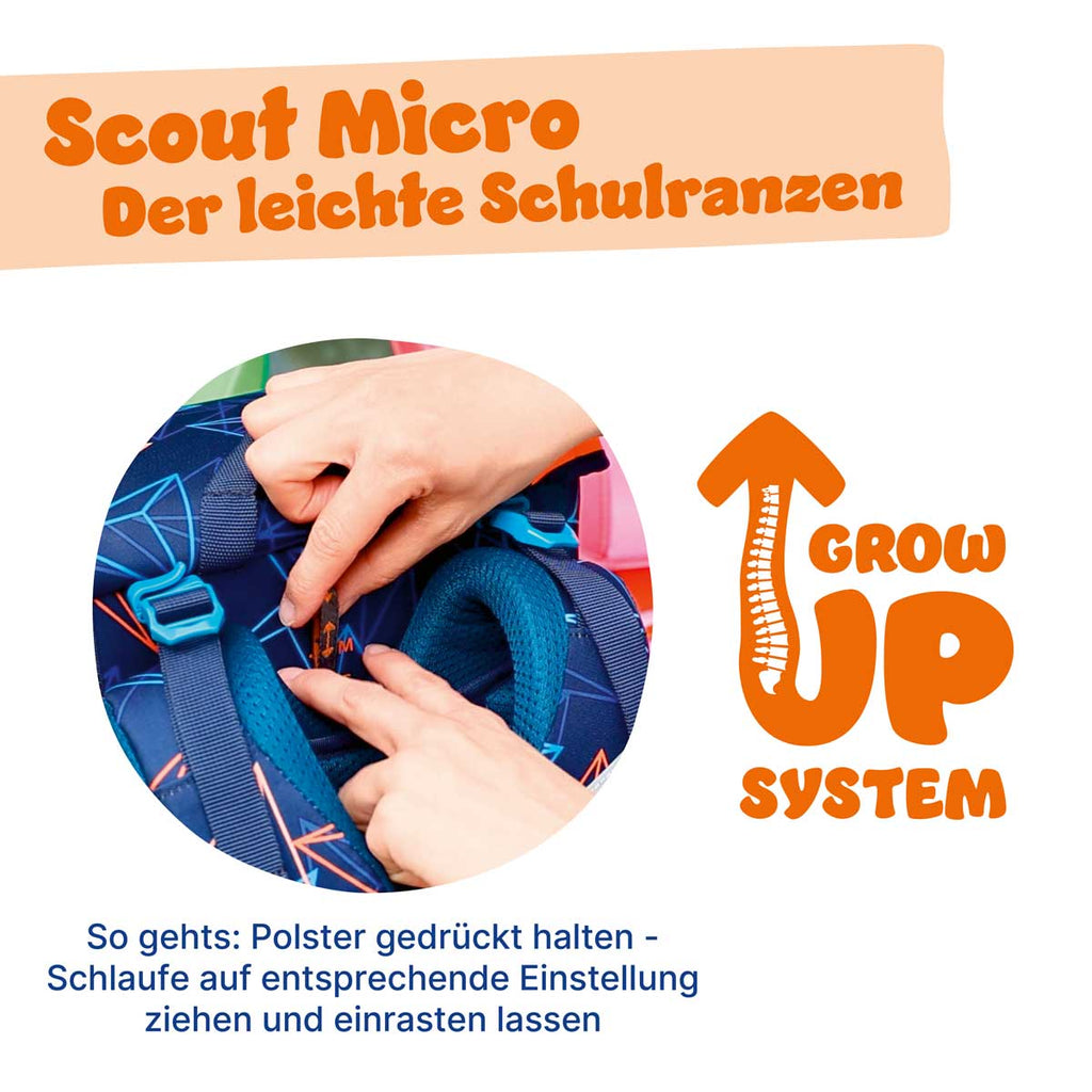 Scout Micro Schulranzen-Set 4tlg. Danger Dino