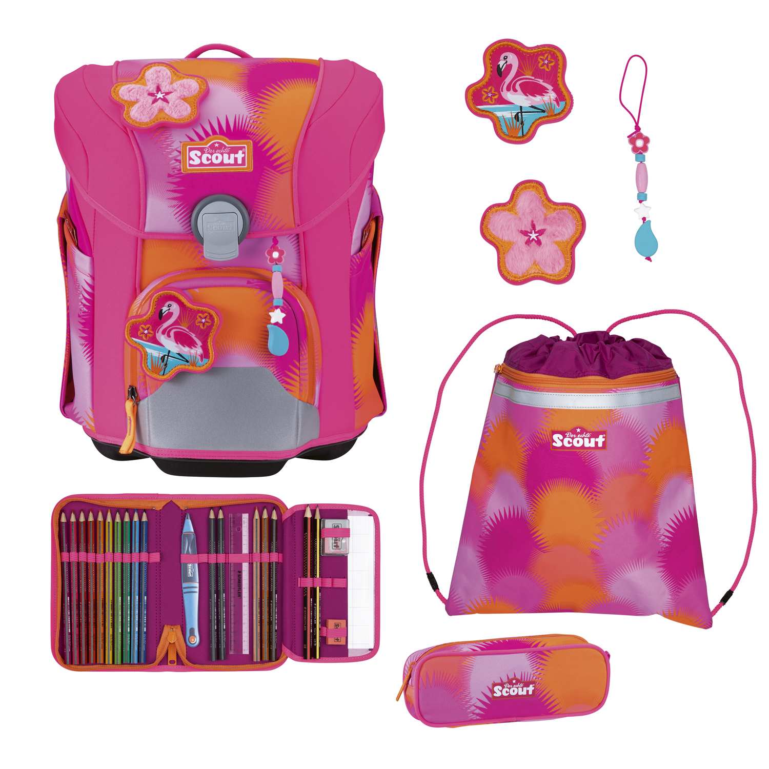 Scout Micro Schulranzen-Set 4tlg. Florida Sunset