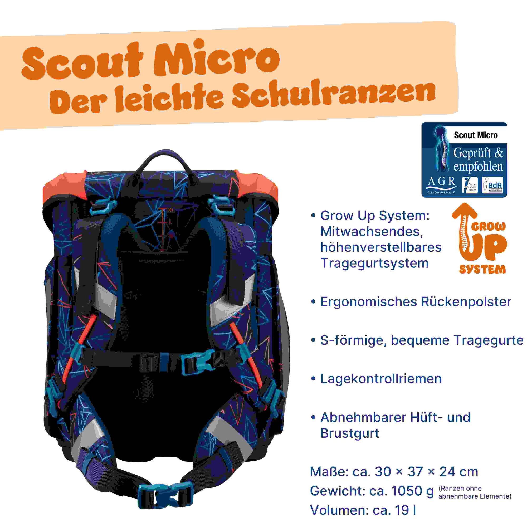 Scout Micro Schulranzen-Set 4tlg. Offroad