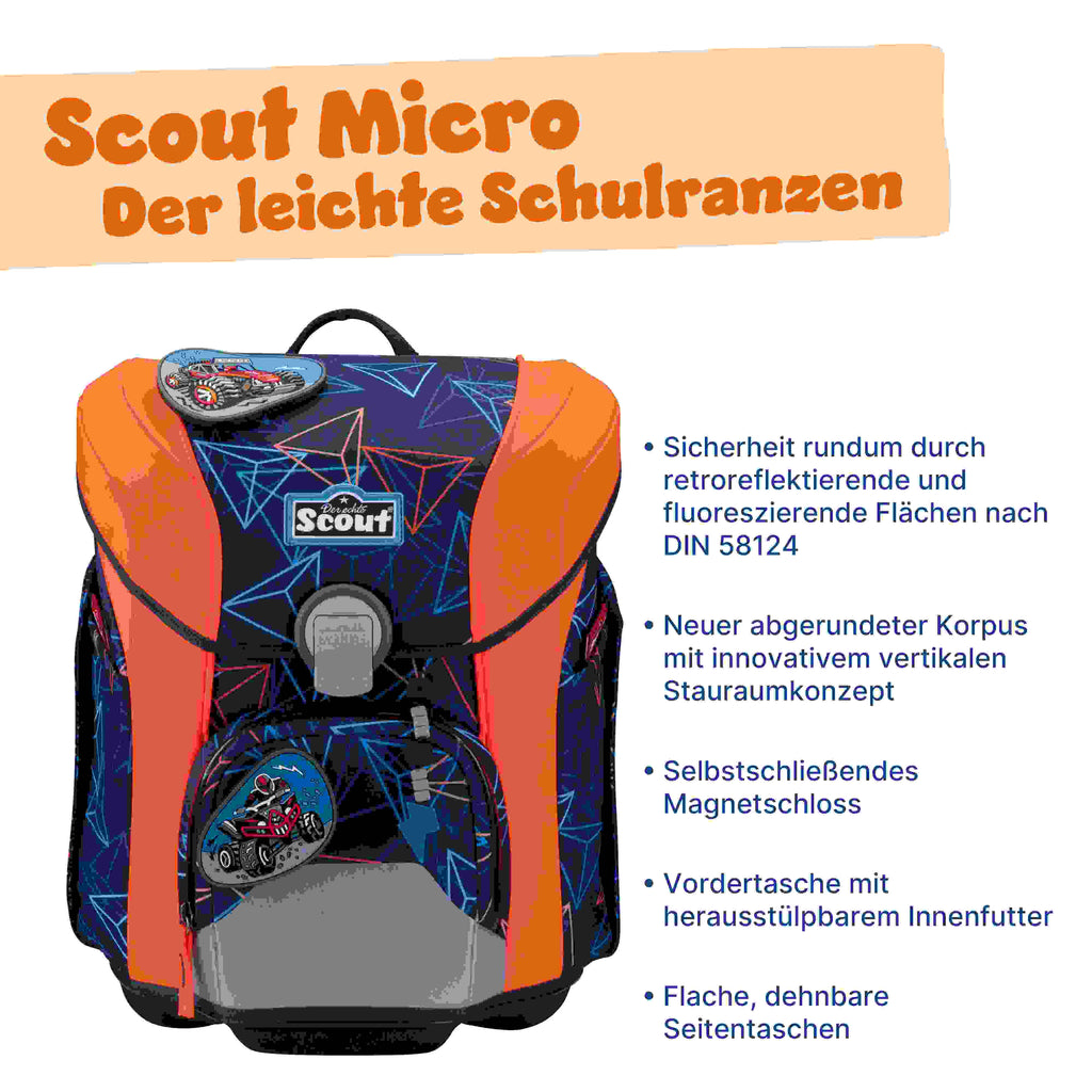 Scout Micro Schulranzen-Set 4tlg. Offroad