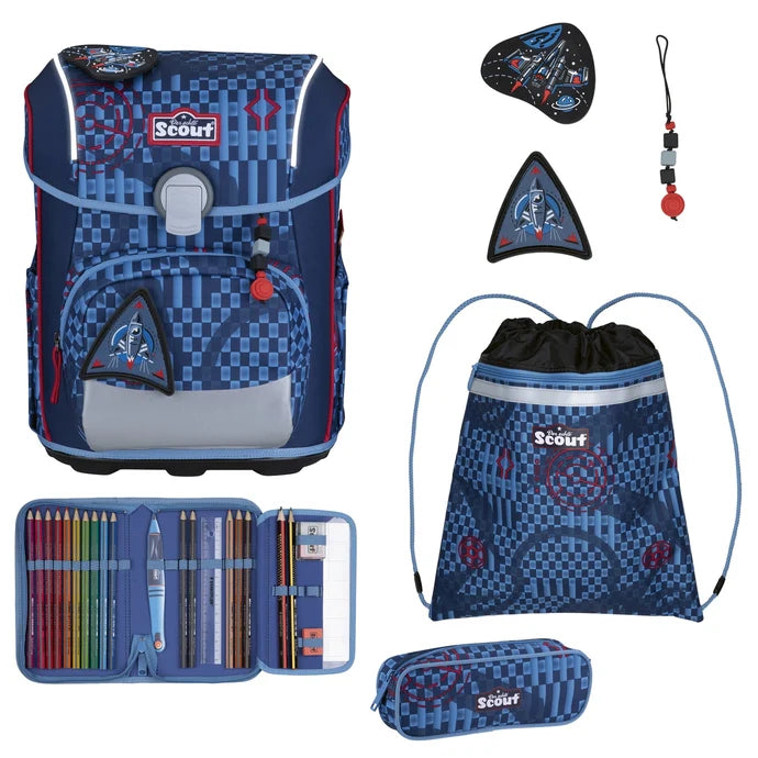 Scout Neo Safety Light Schulranzenset 4tlg. Space Explorer