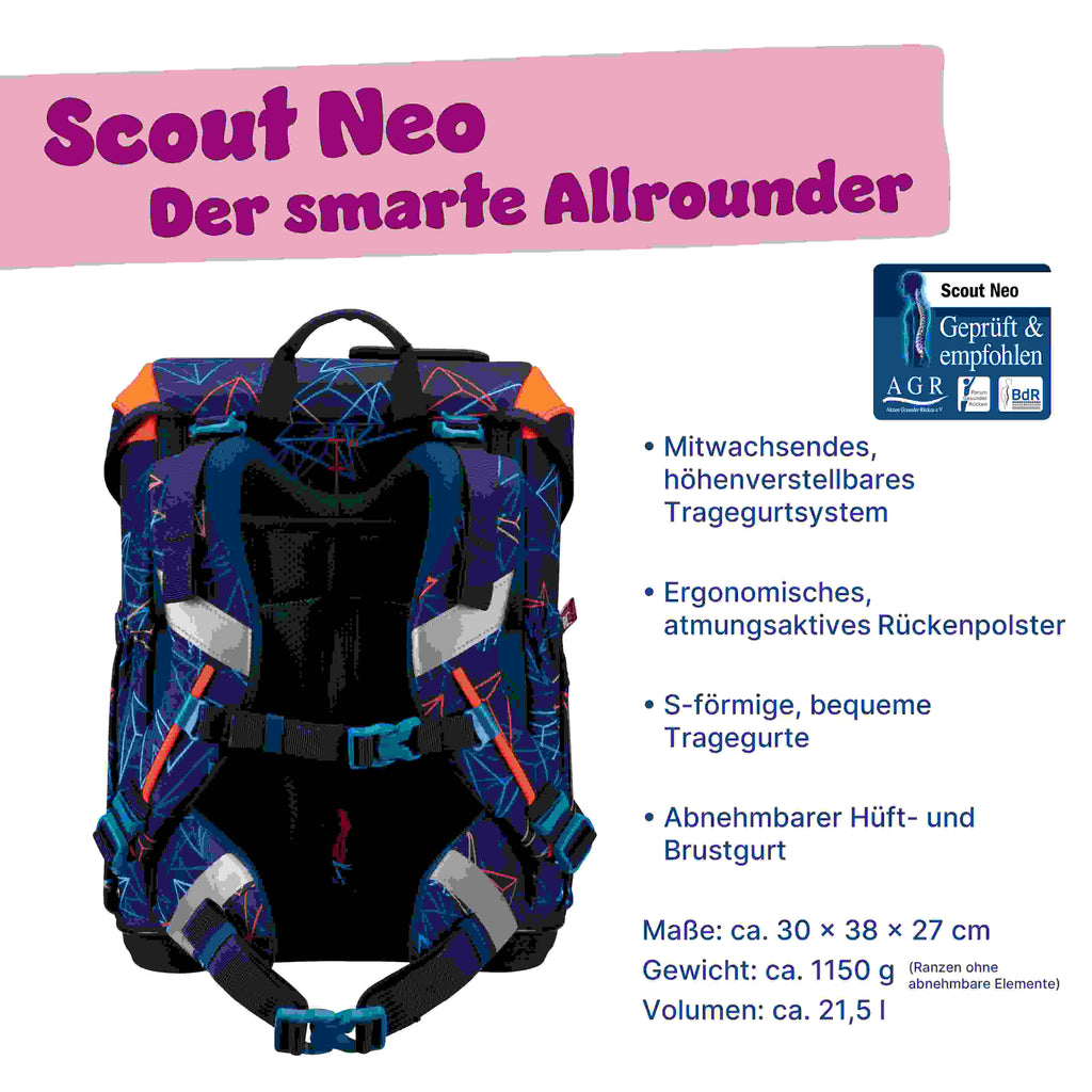 Scout Neo Schulranzenset 4tlg. Offroad