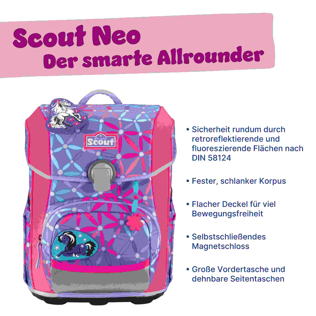 Scout Neo Schulranzenset 4tlg. Pony Love