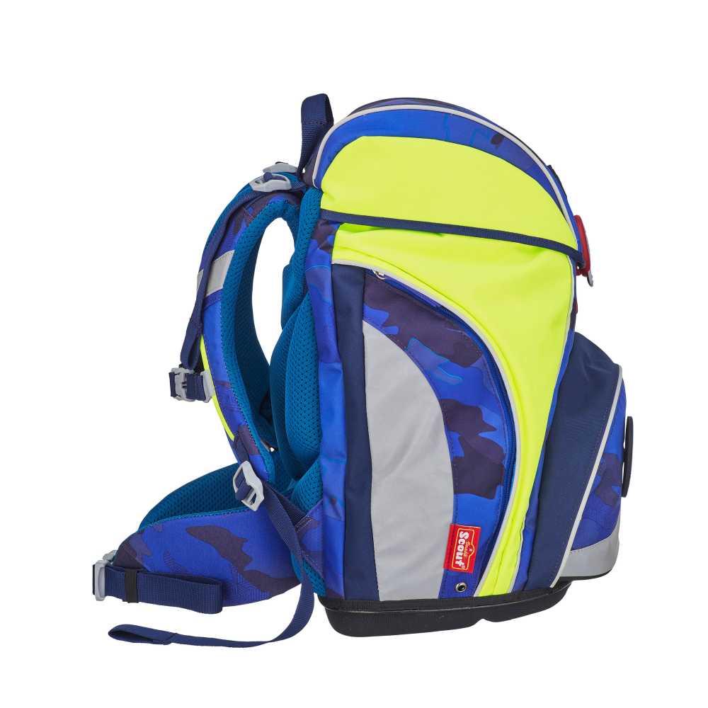 Scout Alpha Schulranzen-Set 4tlg. Blue Police