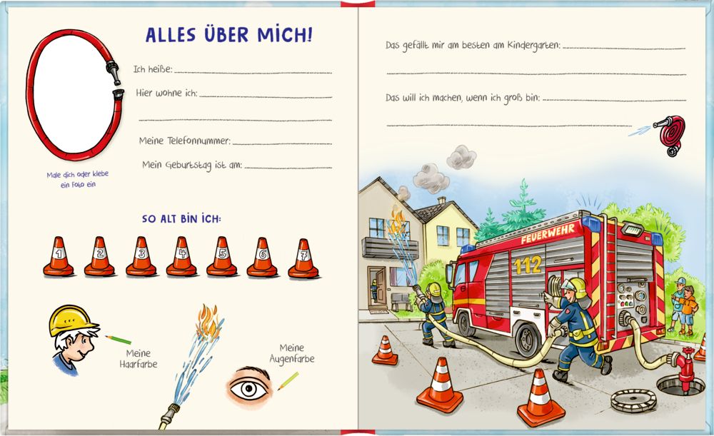 Freundebuch - Meine Kindergartenfreunde (Feuerwehr)