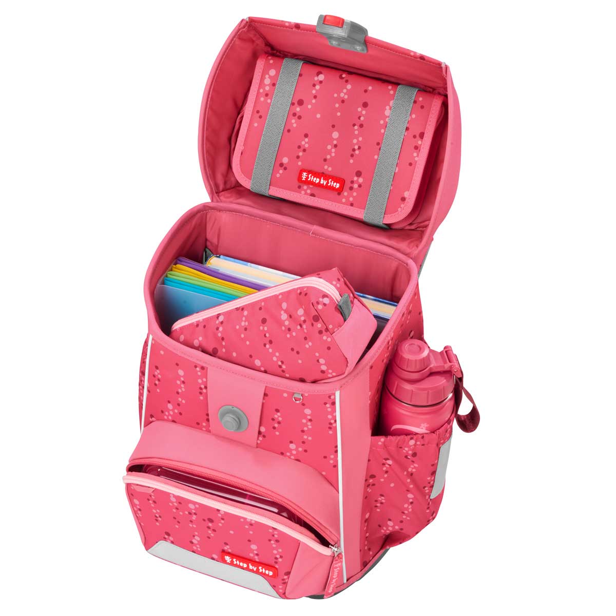 Step by Step Basis Schulranzenset 4tlg. Pink Bubbles