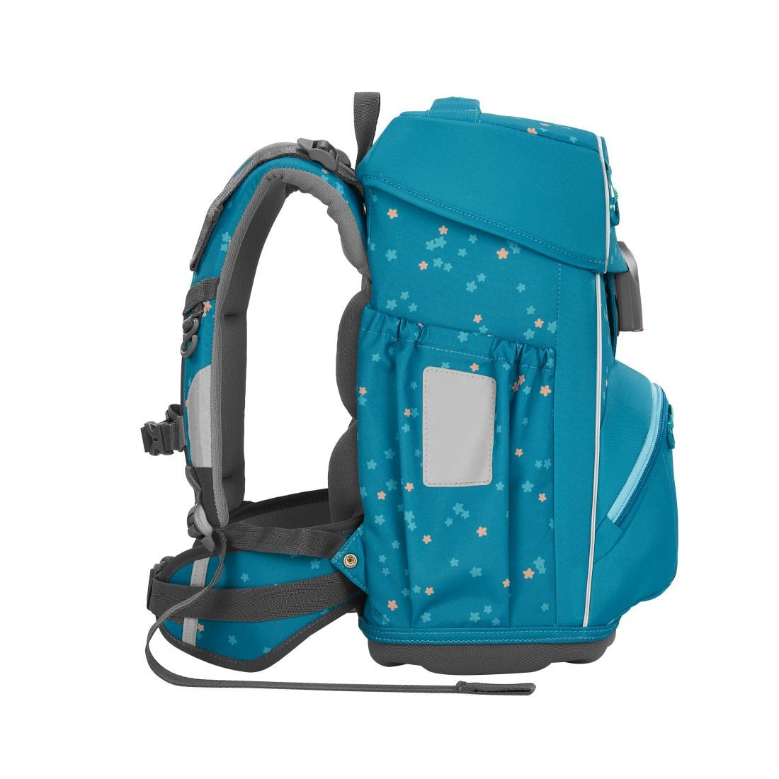 Step by Step Basis Schulranzenset 4tlg. Turquoise Flowers
