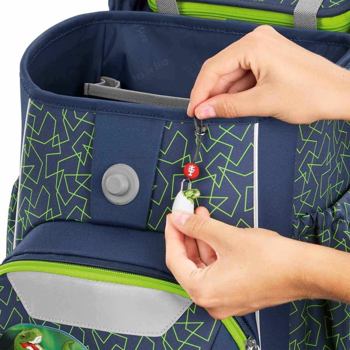 Step by Step Basis Schulranzenset 4tlg. Green Geometric