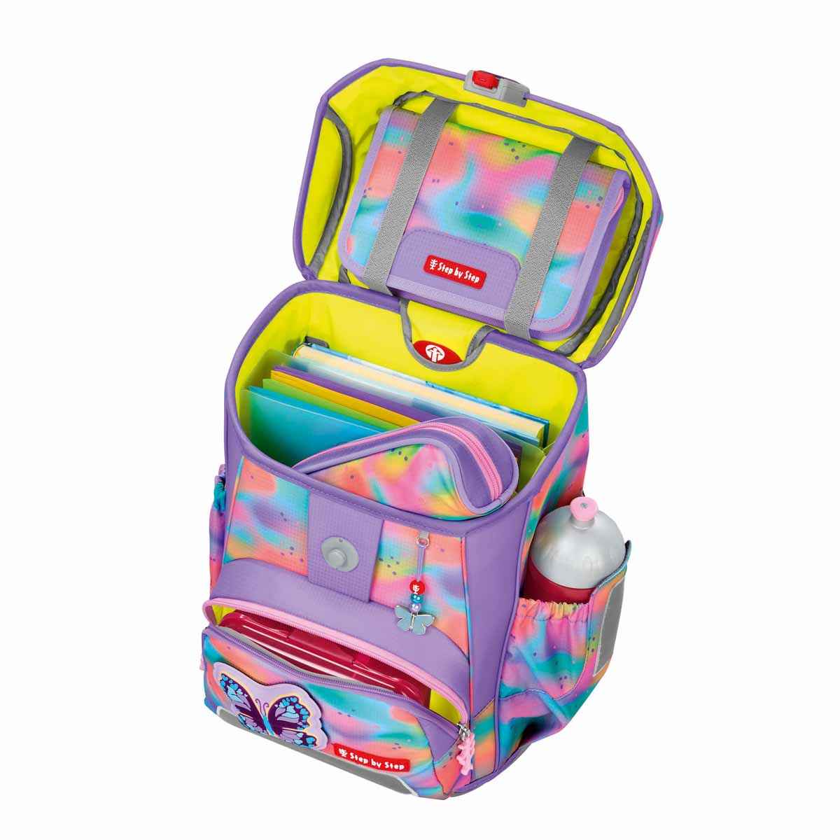 Step by Step Cloud FLASH Schulranzenset 5tlg. Butterfly Luna