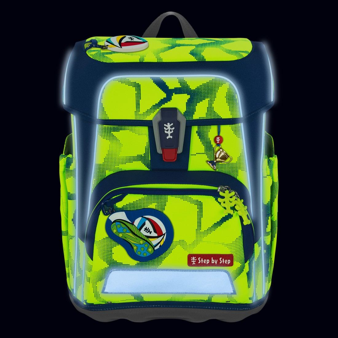Step by Step Cloud NEON Schulranzenset 5tlg. Soccer Leo