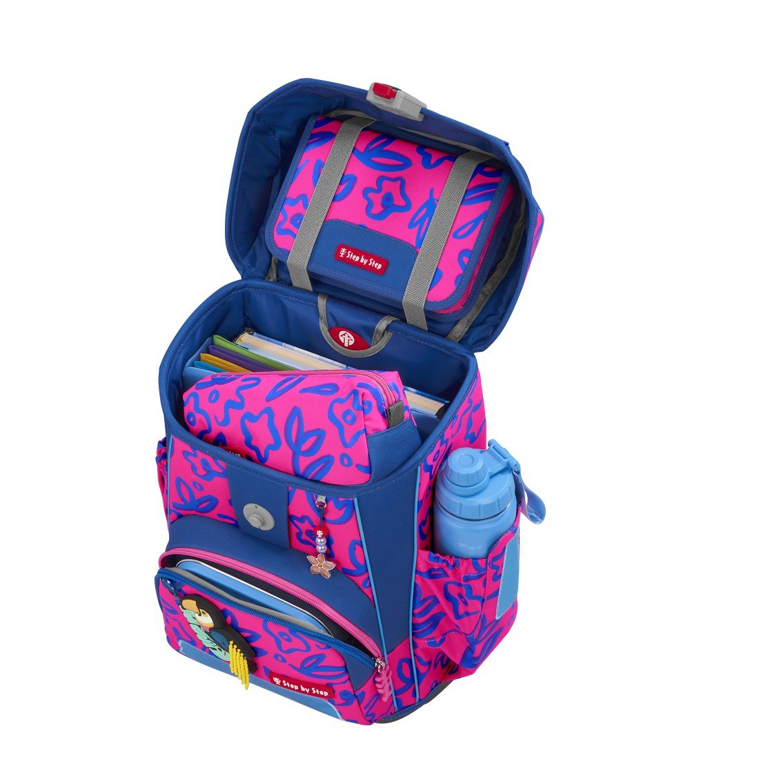 Step by Step Cloud NEON Schulranzenset 5tlg. Tropical Bird Polly
