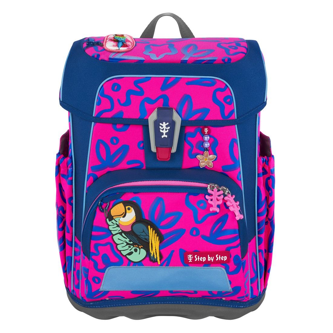 Step by Step Cloud NEON Schulranzenset 5tlg. Tropical Bird Polly