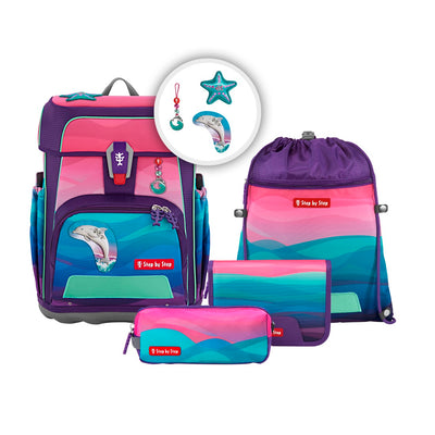 Step by Step Cloud OCEAN Schulranzenset 5tlg. Dolphin Lana