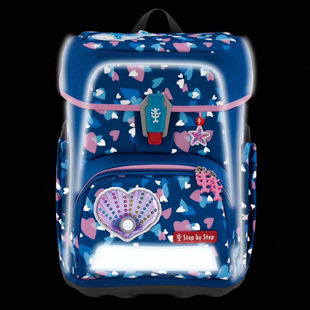 Step by Step Cloud Reflect Schulranzenset 5tlg. Seashell Pearl
