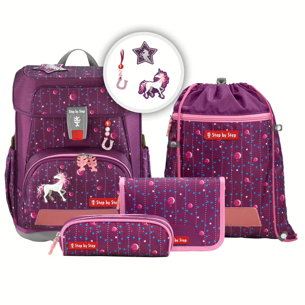 Step by Step Cloud Schulranzenset 5tlg. Dreamy Unicorn Nuala