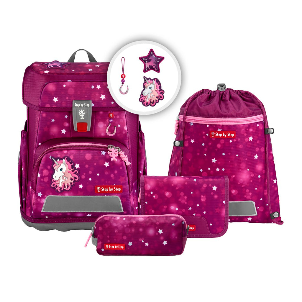 Step by Step Cloud Schulranzenset 5tlg. Sweet Unicorn Nuala