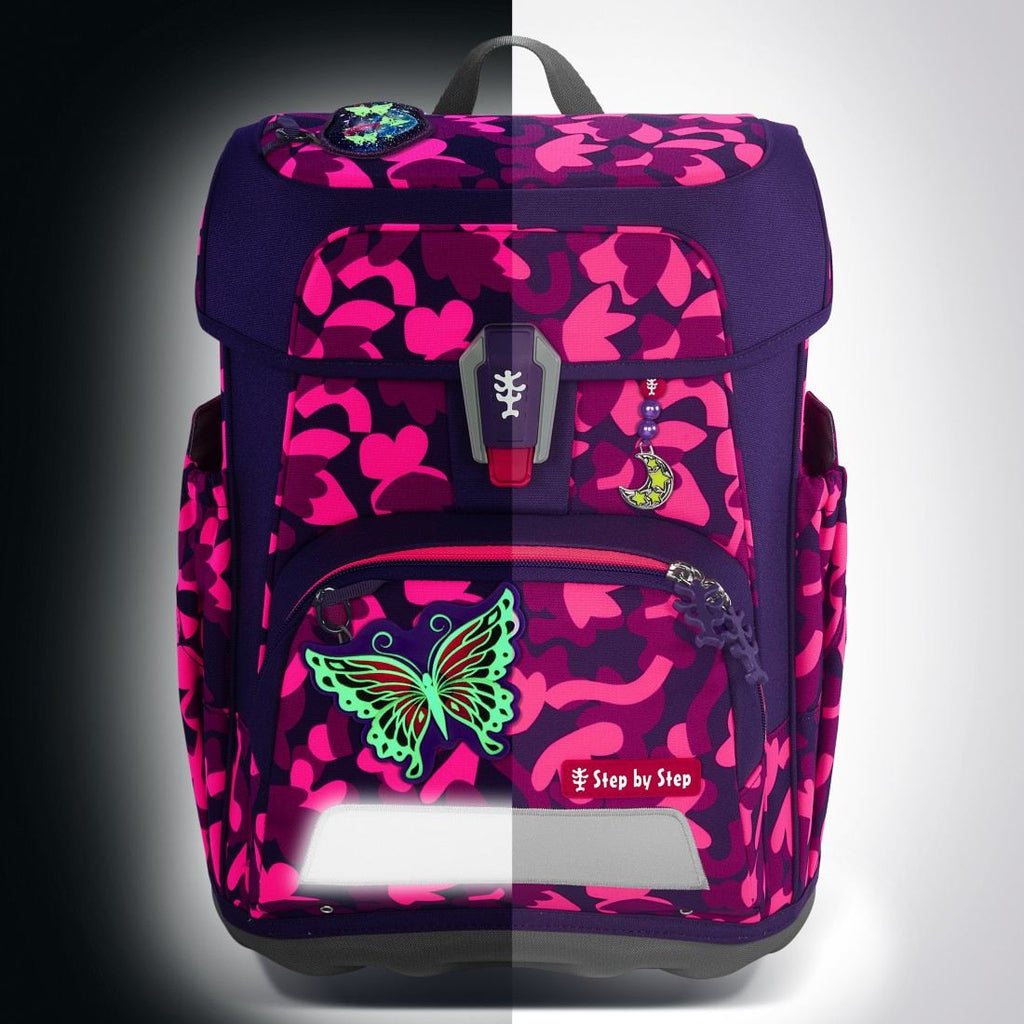 Step by Step Cloud SHINE Schulranzenset 5tlg. Butterfly Ina