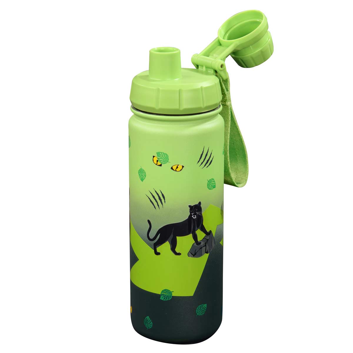 Step by Step Edelstahl Trinkflasche Black Cat
