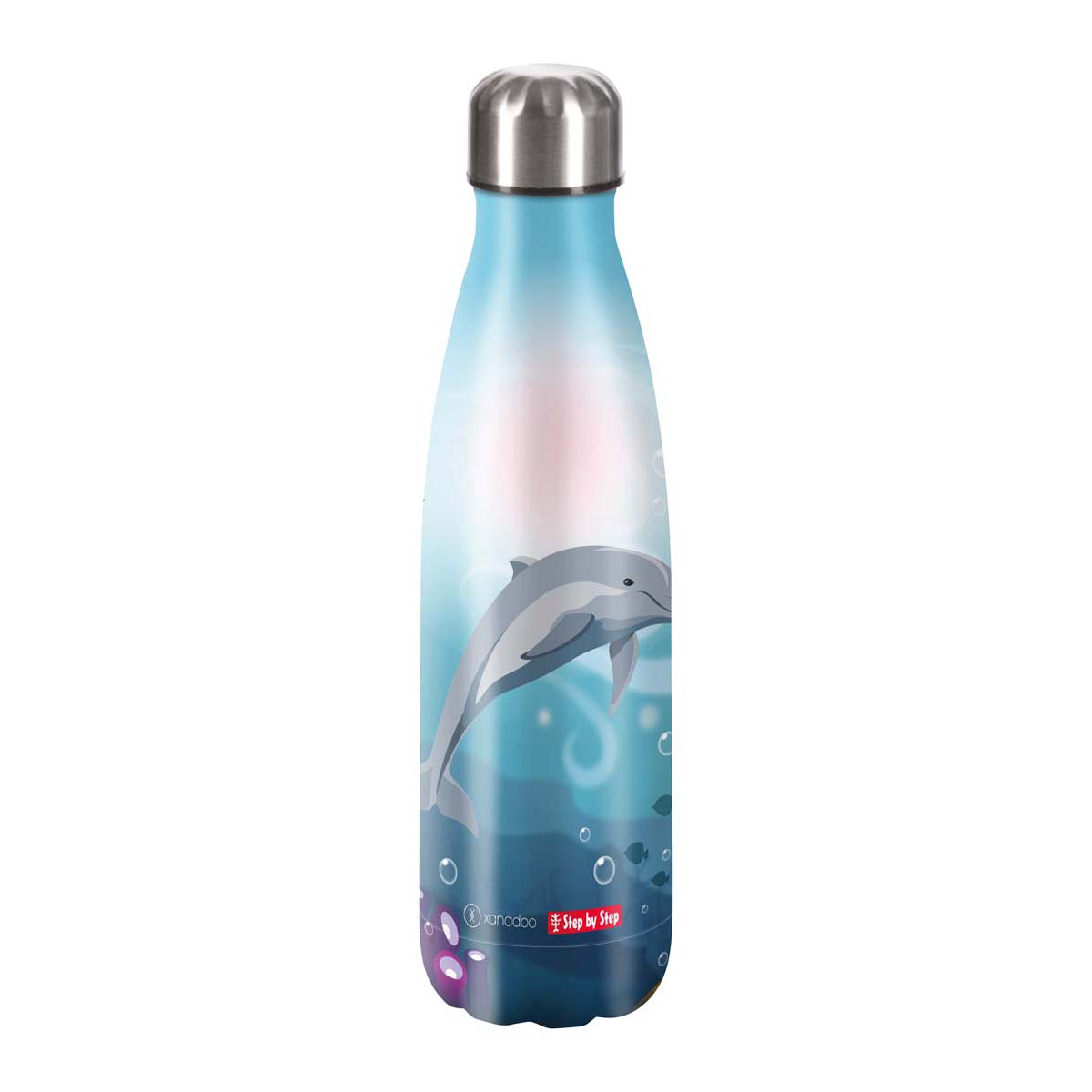 Step by Step Edelstahl Trinkflasche Dolphin Pippa