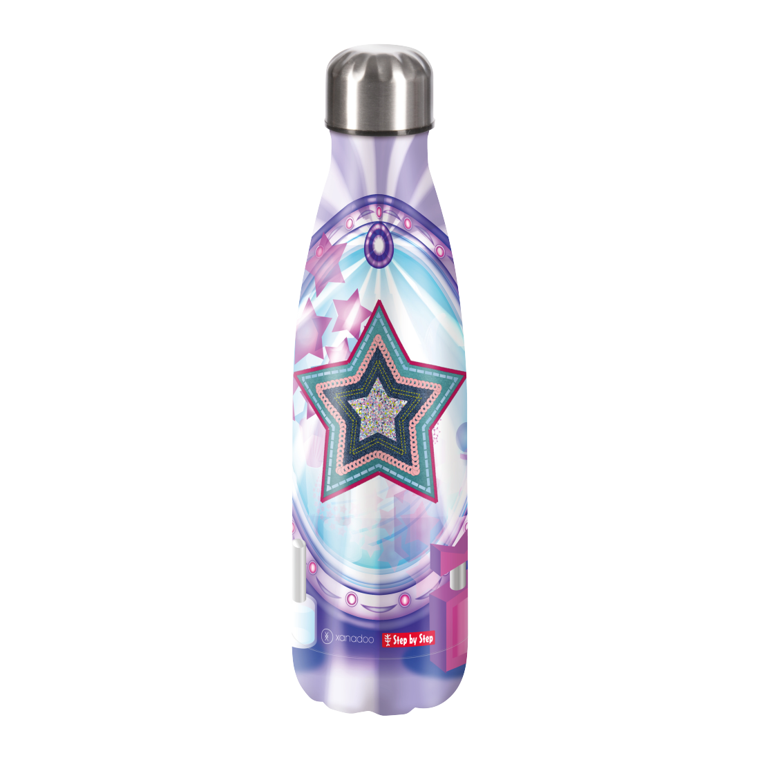 Step by Step Edelstahl Trinkflasche Glamour Star Astra