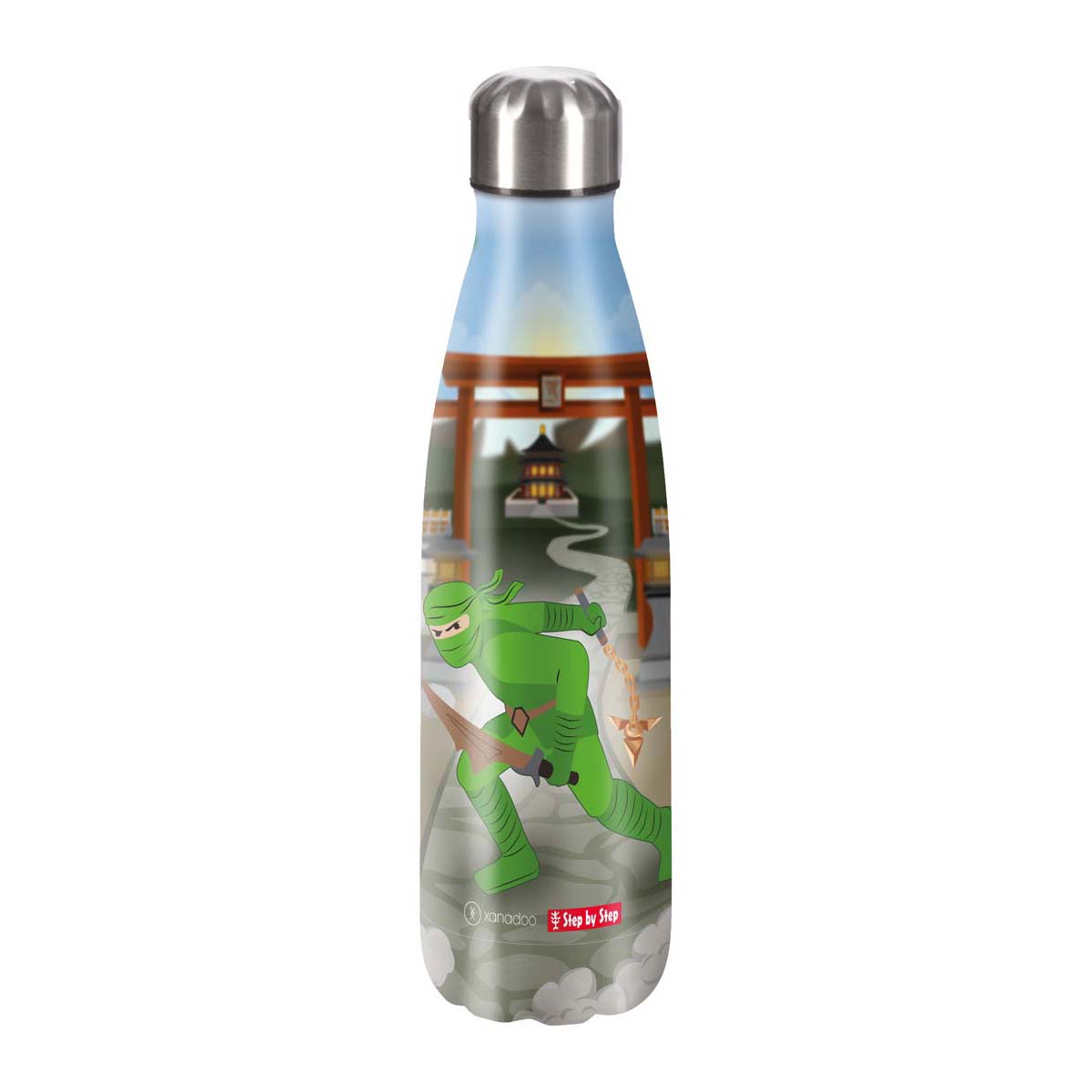 Step by Step Edelstahl Trinkflasche Ninja Kimo