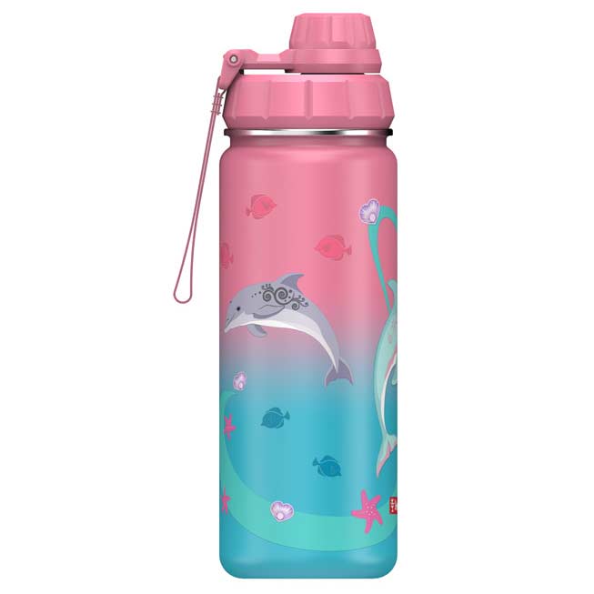 Step by Step Edelstahl Trinkflasche Sealife