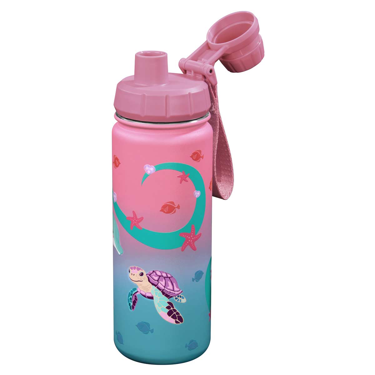 Step by Step Edelstahl Trinkflasche Sealife